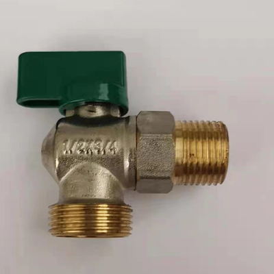 Metalen vlinderhandvatsel gas dubbelvork kogelventiel