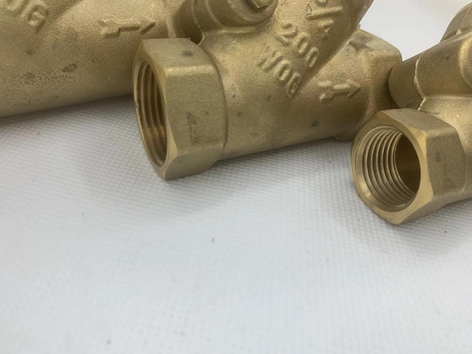 Vernield messing hoge druk duursame buis mexico type Y strainer afvoer globe klep voor water