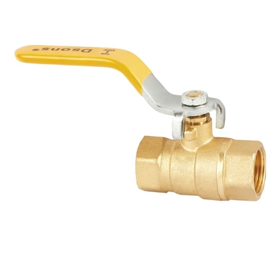 1/2&quot; inch - 4&quot; inch Full Port Messing Ball Valve voor water olie en gas met gele plastic handvat