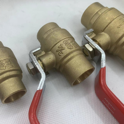Mexico warm verkoop 1/2 Inch gas Vrouwelijk Gegooid Gegooid Messing Volledig gelast kogelventil