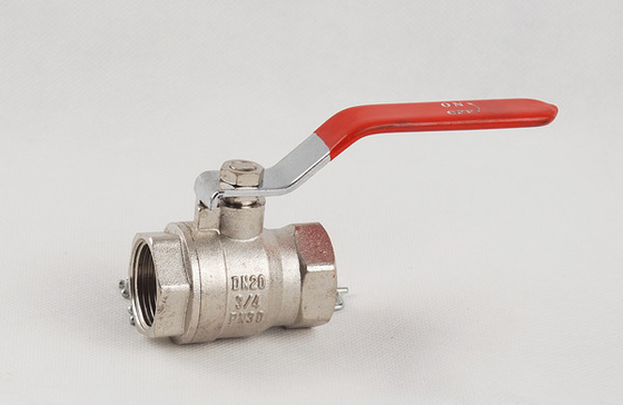 OEM ODM van de het Warme waterKogelklep van het Aluminiumhandvat het Messings Afsluitbare Klep