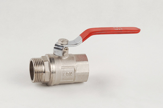 OEM ODM van de het Warme waterKogelklep van het Aluminiumhandvat het Messings Afsluitbare Klep