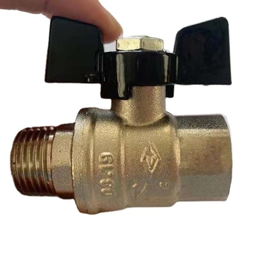 1/2inch van het de Kogelklepkoper van het vlinderhandvat de Kogelklep Dn15-Dn50 voor Gas