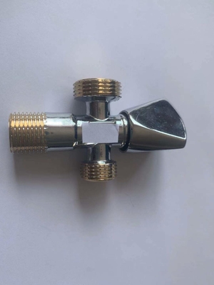 1/2Inch verchroomde van het de Sluitkleptoilet van de Gootsteenhoek de Hoekklep