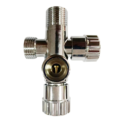 Hete verkopende van het het Koude Water1/2inch Messing van de badkamersmontage de Hoekklep Geplateerd Chrome