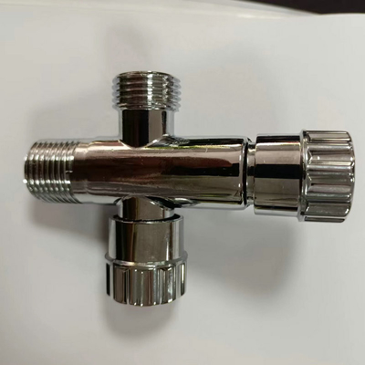 Hete verkopende van het het Koude Water1/2inch Messing van de badkamersmontage de Hoekklep Geplateerd Chrome