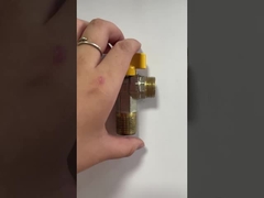 Steigerend stam koper hoekklep met zink handvat voor industrieel gebruik